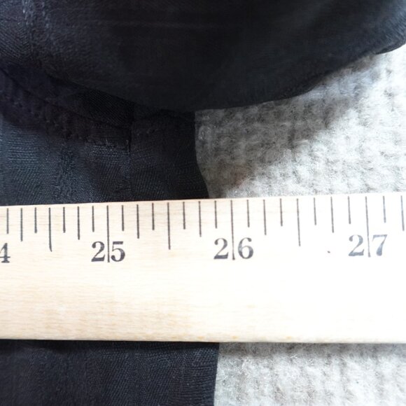 Tommy Bahama Shirt XL Black Solid Floral Jacquard 100% Silk Loop Collar - Picture 8 of 8